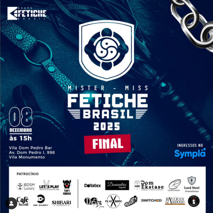 ingressos para a final do concurso mr. fetiche brasil